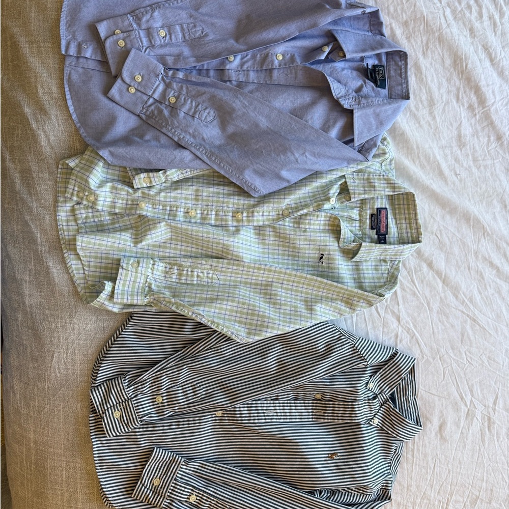 Boys Classic Striped and Checkered Shirts